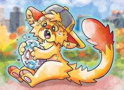 Anthro New England 2022: Back to the 90s! (GOH). Minor badge artwork.