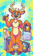 Anthro New England 2022: Back to the 90s! (GOH). Textless Dealers Room/Artist Alley banner